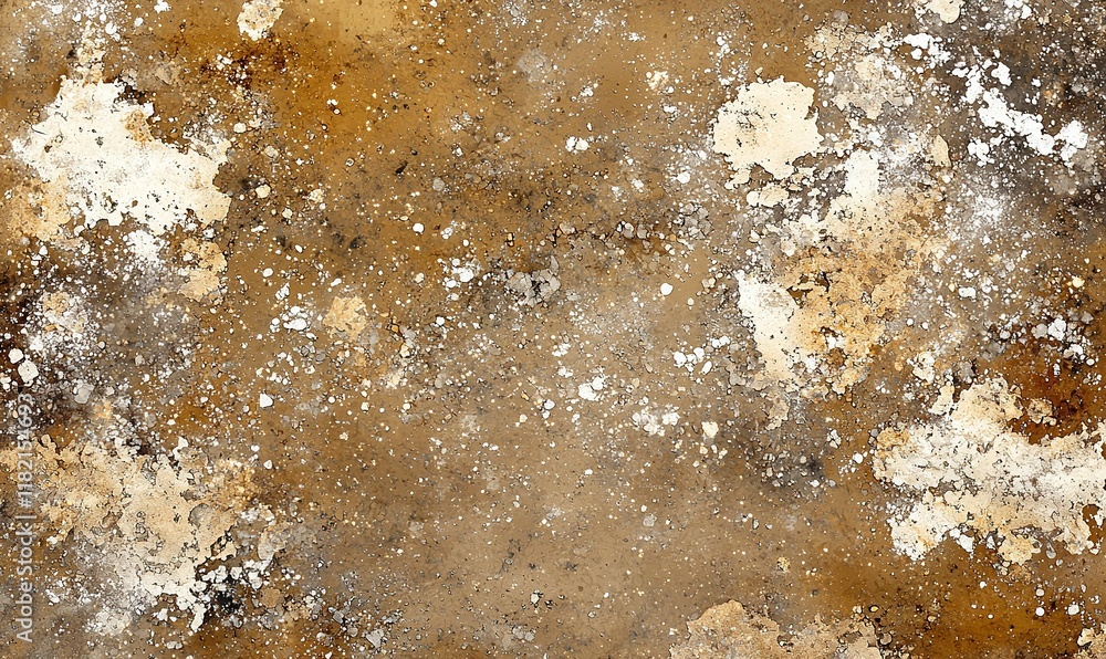 Poster abstract brown and white textured background with grunge effect for design projects.