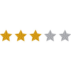 Obraz premium Realistic Star Rating