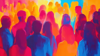 Vibrant colors grab attention in crowded digital spaces.