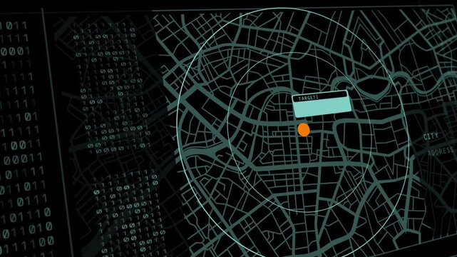 The target detected by the system via gps shows the exact location of the object