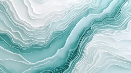 Obraz premium Aqua ripple effects abstract water design digital art serene environment close-up view evoking freshness