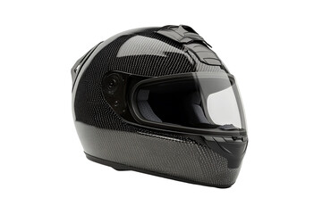 Fototapeta premium Abstract Metallic Head Protection with White Spots on Dark Backg