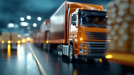 IoT Connected Logistics Fleets Leveraging 5G for Optimized Freight Transportation and Supply Chain Efficiency  Advanced technologies enabling smart connected