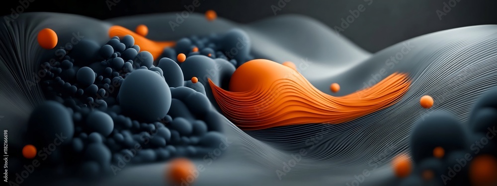 Poster captivating of an animation showcasing a wave packet interacting with boundaries and producing intri