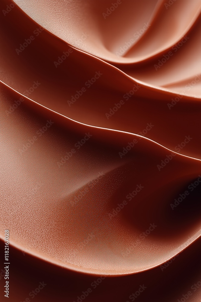 Aufkleber elegant folds of brown fabric create a soft and flowing texture in artistic composition
