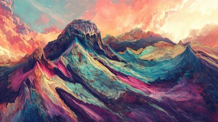 Immerse yourself in a turbulent alien vivid landscape,