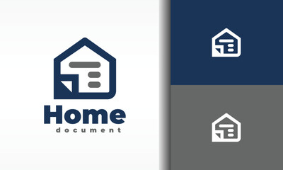 house and paper logo