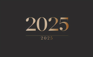 Colorful image of the number two thousand twenty five. This image is a creative representation of the number 2025, with the letters appearing in a colorful abstract design. The pictures are playful.