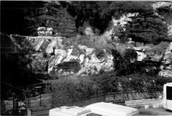 Analog photo of Mount Golgotha, the Calvary