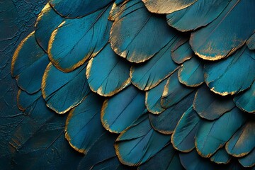 Feather, wings and background with pattern as wallpaper or textures with creature, swan or bird. Elegant, dove and closeup abstract or soft wildlife with fluffy species or animal, grace, Generative AI