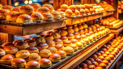 Miniature dinner rolls: a small business, captured.