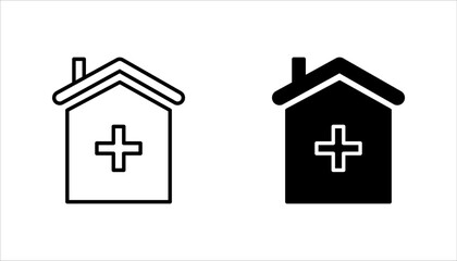 Healthcare Icon Set, on white background.