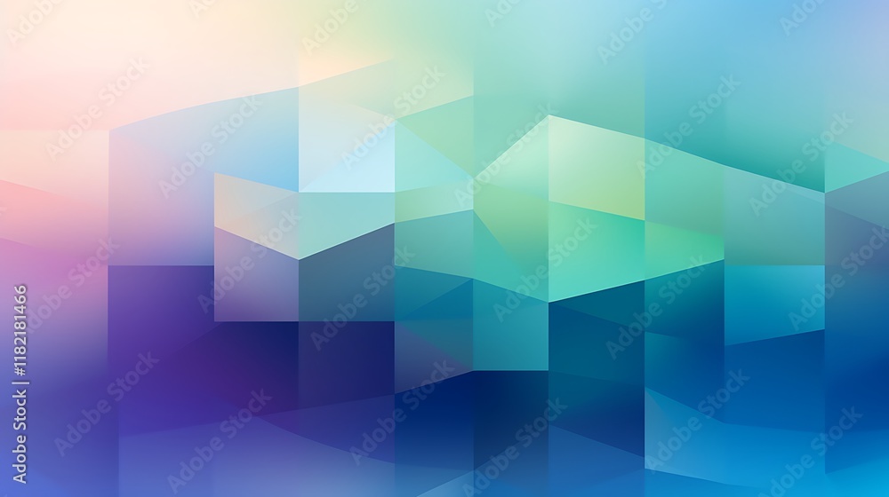 Aufkleber abstract geometric gradient: a captivating abstract background featuring a dynamic interplay of geom