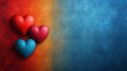 Obraz premium A card for St Valentine's Day of a laconic design
