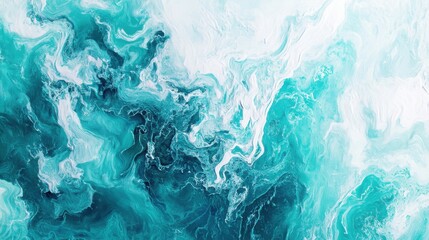 Obraz premium Tropical water ripples abstract ocean scene digital art fluid dynamics close-up serenity
