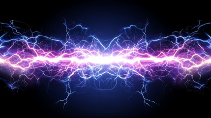 Abstract Electric Energy Flowing Brightly