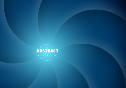 Abstract blue spiral background with dynamic visual effect