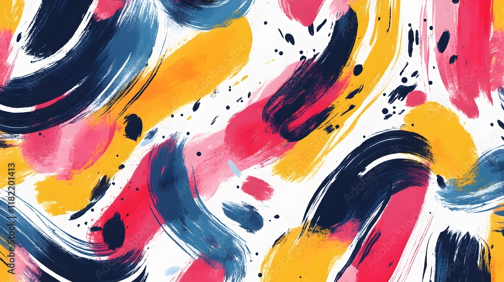 Poster dynamic abstract art patterns studio digital artwork colorful design close-up artistic expression