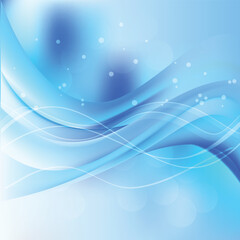 Light Blue Wave Background Design