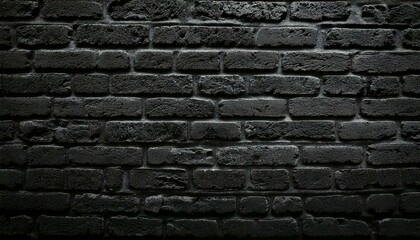 Obraz premium Parede de tijolos pretos com textura industrial