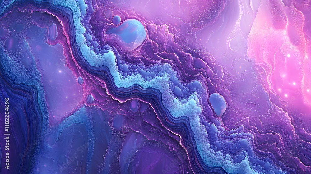 Aufkleber vibrant abstract digital artwork virtual space graphic design colorful environment close-up view mod