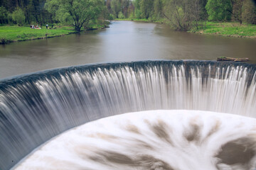 Water hydroelectric power station in Volokolamsk, Russia