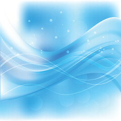 Blue White Wave Background Design