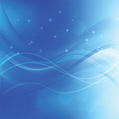 Obraz premium Blue Wave Background Vector Design