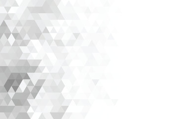 Abstract geometry triangle gray and white with space texture background pattern.