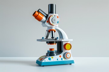 Fototapeta premium Colorful modern microscope design