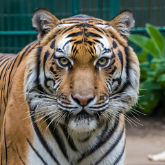 Fototapeta premium Closeup of the tiger in the zoo