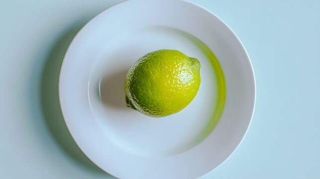 Slicing a fresh lemon for culinary delights kitchen food photography bright environment top view zestful inspiration