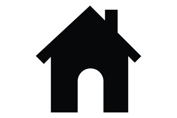 House icon silhouette vector illustration
