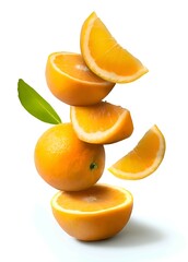 orange on a white background