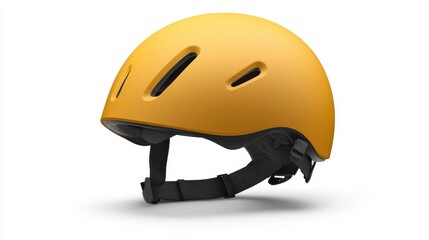 Bright Yellow Safety Helmet for Sports and Activities