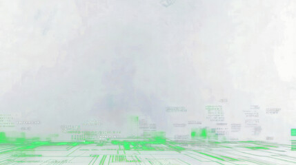 PNG Clean modern digitalism background with copy text space green data visualization.