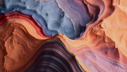 colored texture layers of the earth, smooth light, with white tones