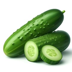 cucumber on a white background 
