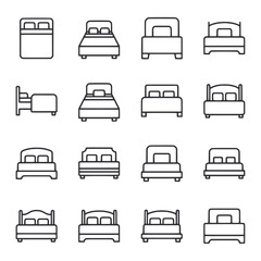 A collection of bedroom icon