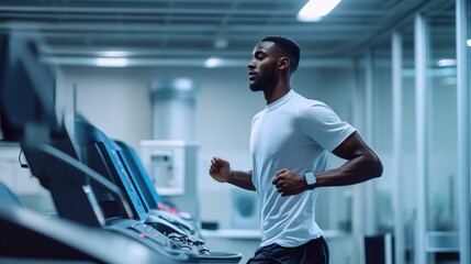 Treadmill Stress Test with Medical Sensors