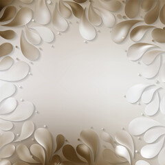 Abstract Beige Arc Drop Background
