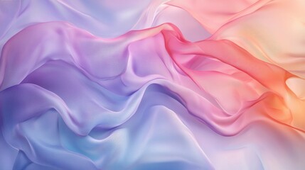 Obraz premium Colorful abstract pastel background with flowing shapes digital art vibrant gradient high-quality resolution
