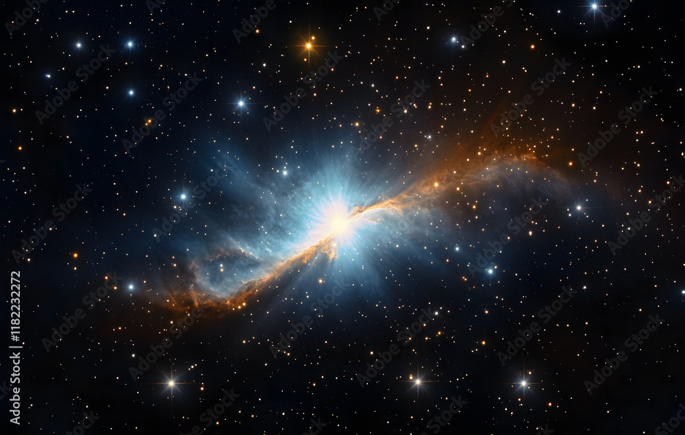 Canvas Prints stars and nebula in outer space, constellation galaxy in universe, cosmos background