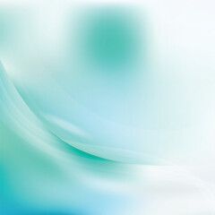 Turquoise and White Wavy Background Vector