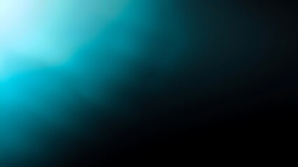 Obraz premium teal blue White Black blurred abstract gradient on dark grainy background