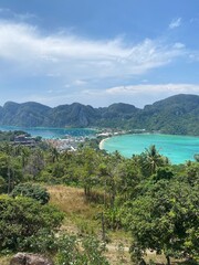 Tropical Peninsula Surrounded by Turquoise Seas