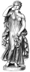 Classical Vintage Statue Illustration