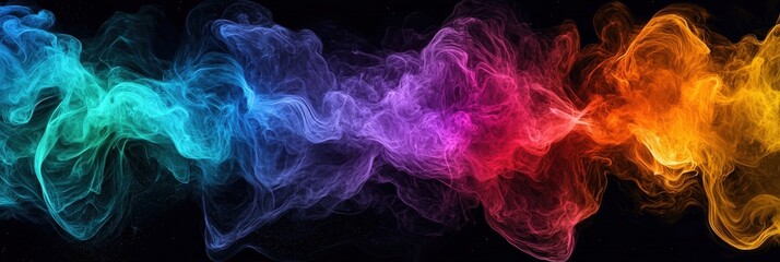 Obraz premium The visualization of the cosmic microwave background as colorful energy fields,