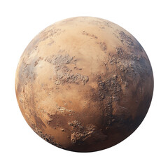 Naklejka premium Martian Surface: A Detailed Render of the Red Planet