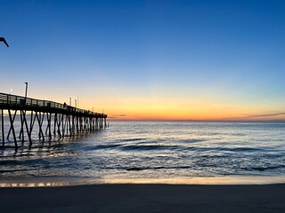 Obraz premium pier at sunset